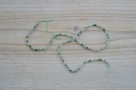 Moos Achat  facettierte runde Perlen ca. 2 mm (seedbeads)