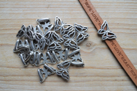 Metalen leerschuivers voor 10 mm plat leer