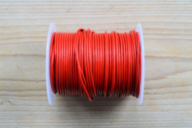 Rundleer 2 mm Rood per meter