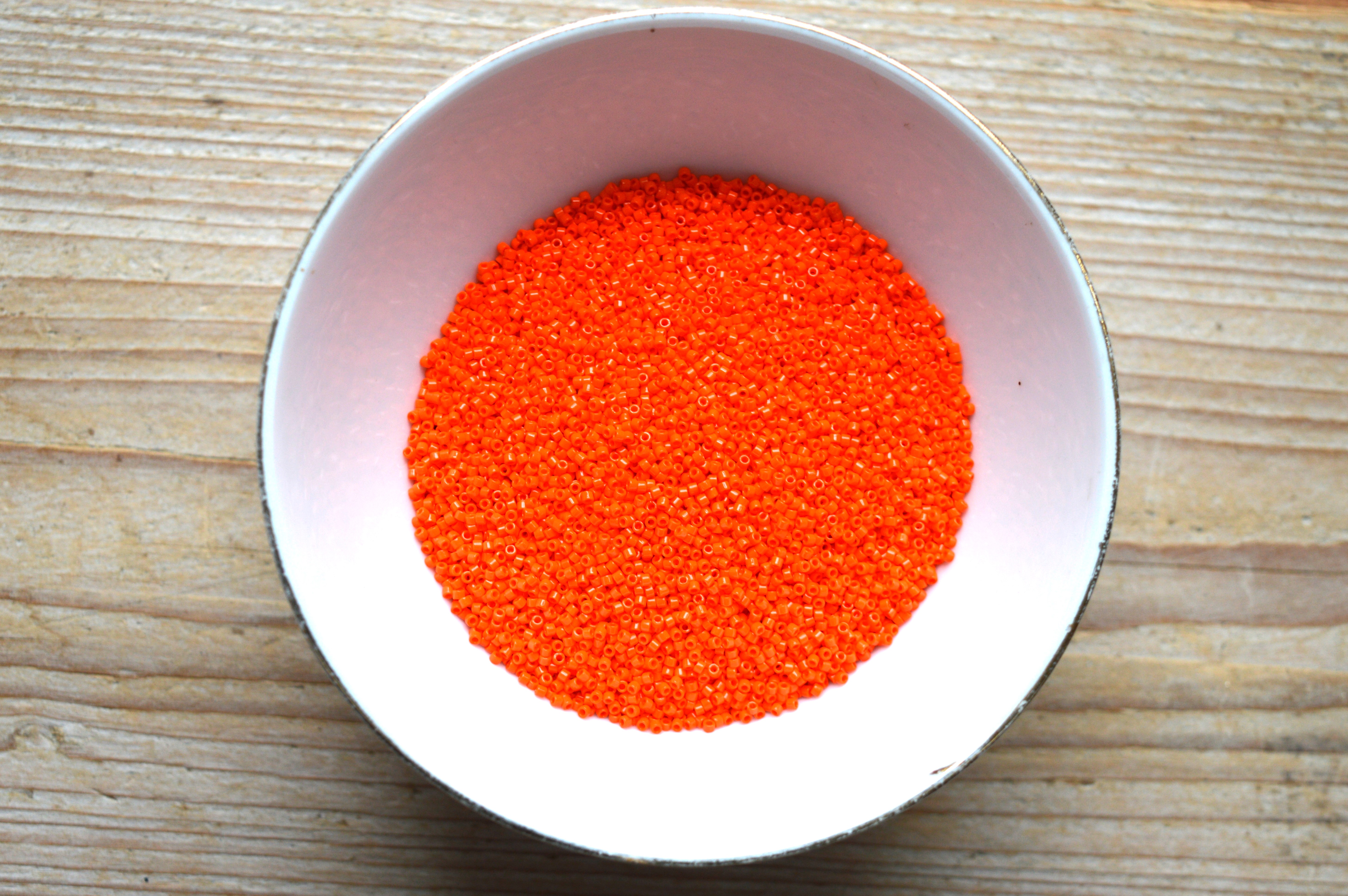 Miyuki Delica’s 11-722 Opaque Orange (per 5 gram)