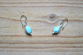 Sterling zilver Oorbellen met Larimar
