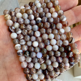 Botswana agaat ronde kralen 6 mm A klasse