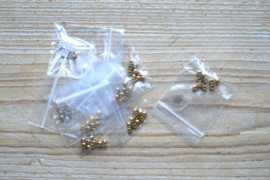 Goldplated RVS ronde kralen 4 mm per 10 stuks