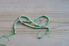 Grün Gras Achat facettierte runde Perlen 4 mm