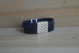 DIY Pakket Armband met magneet en schuiver Blauw