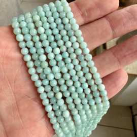 Amazoniet runde Perlen A klasse 4 mm
