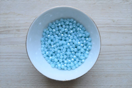 FP6-65 Facet 6 mm Luster Coral Baby Blue per 25 stuks