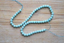 Amazoniet runde Perlen A klasse 6 mm