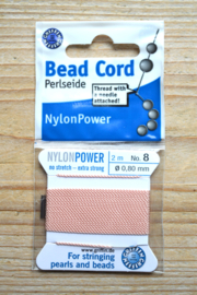 Griffin nylonpower lichtroze dikte 0,8 mm (No 8)