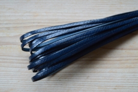 Flaches rindleder 5 mm snakestyle Blau pro 10 cm