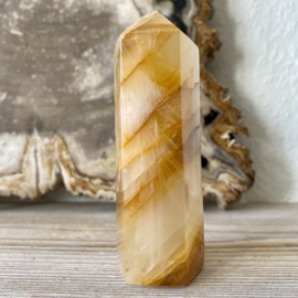 Limonietkwarts/Golden Healer gepolijste toren