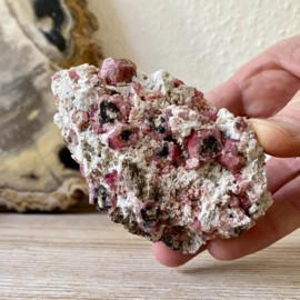 Rhodoliet/Framboos Granaat cluster