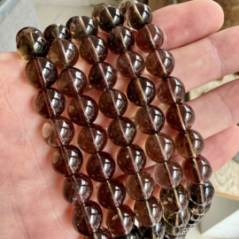 Rookkwarts ronde kralen ca. 10 mm A klasse