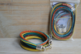 DIY Pakket Armband XL G Oranje/Turquoise/Geel