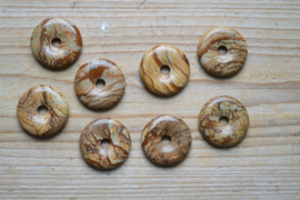 Donut Landschaps Jaspis ca. 30 mm per stuk
