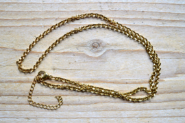 RVS Goldplated korte ketting