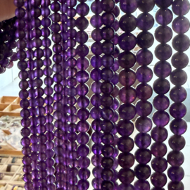 Amethist ronde kralen ca. 8 mm A klasse