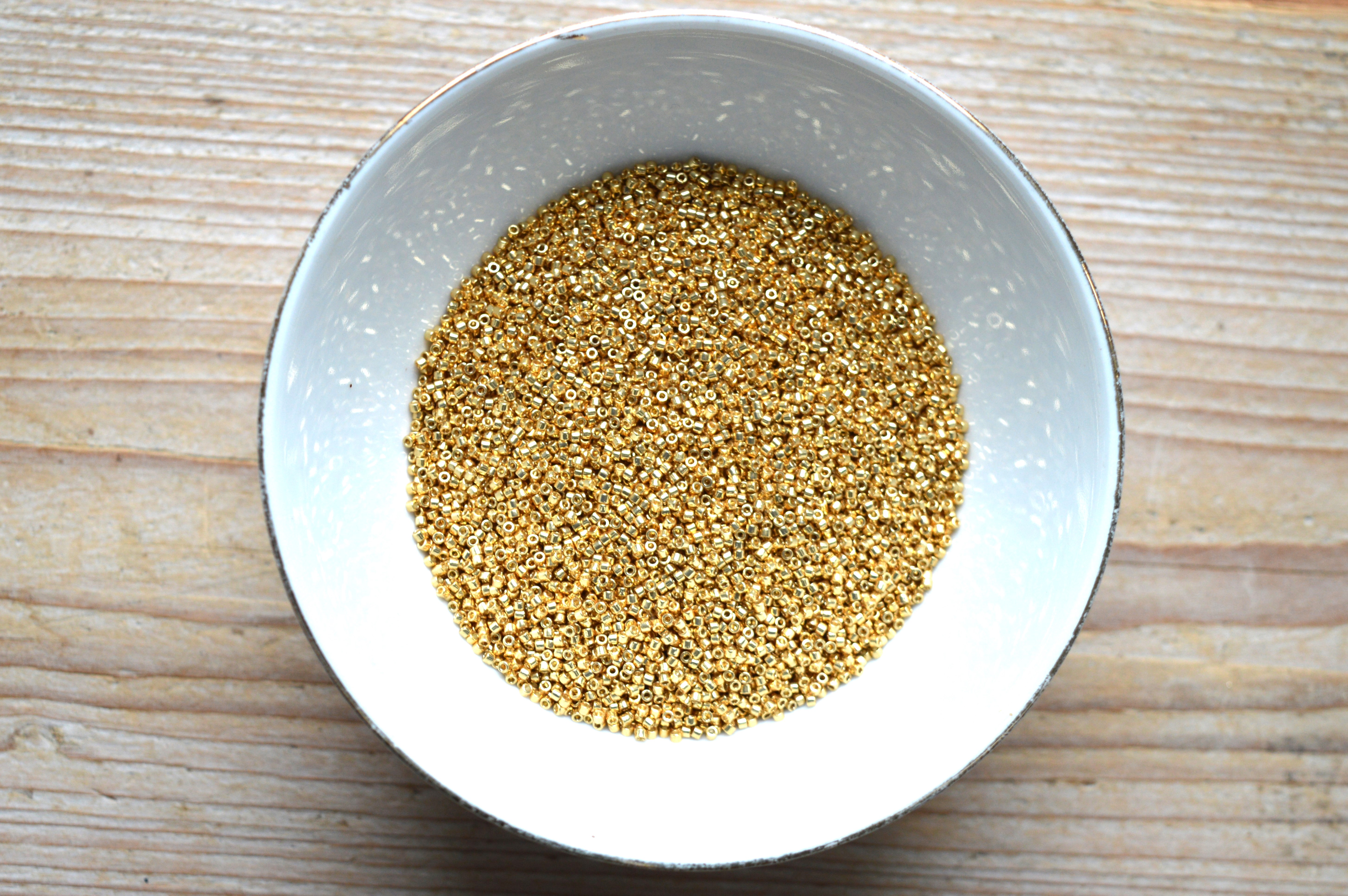 Miyuki Delica’s 11-1832 Duracoat Galvanised Gold  (per 5 gram)