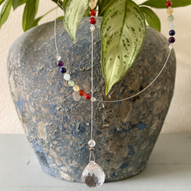 DIY Suncatcher met 7 Chakra edelsteen kralen