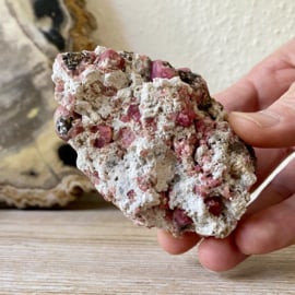 Rhodoliet/Framboos Granaat cluster