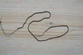 Pyriet gefacetteerde ronde kralen ca. 2 mm (seedbeads)