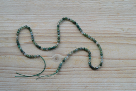 Moos Achat facettierte runde Perlen 4 mm