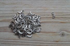Metalen charm ca. 5 x 12 mm pro 10 stück