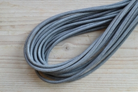 Rundes nappaleder snakestyle 4 mm Grau pro 10 cm