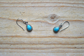 Sterling zilver Oorbellen met Mohave Turkoois