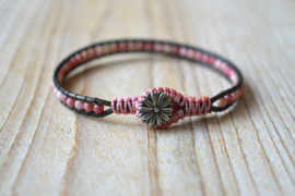 Armband met 3 mm facet Rhodoniet