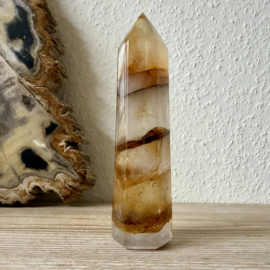 Limonietkwarts/Golden Healer gepolijste toren