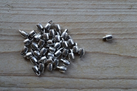 Metalen endkap 3 mm ca. 6 x 9 mm pro 2 stück