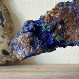 Ruwe Azuriet met Malachiet