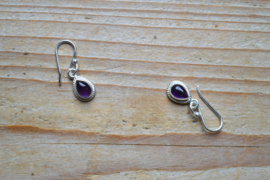 Sterling zilver Oorbellen met Amethist