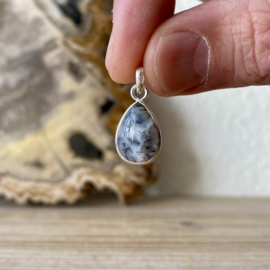 Sterling zilver hangertje met Dendriet Agaat