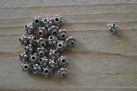 Perle Sterling Silber ca. 4,8 x 6,5 x 6,5 mm pro Stück