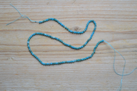 Apatit facettierte runde Perlen ca. 3 mm (seedbeads)