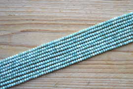 Larimar gefacetteerde rondellen ca. 3 x 4 mm AA klasse