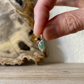 Sterling zilver hangertje met Aventurijn