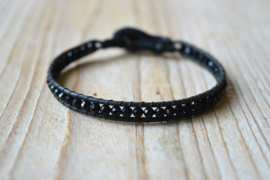 Armband met 3 mm facet Onyx