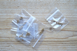 Goldplated RVS ronde kralen 3 mm per 10 stuks