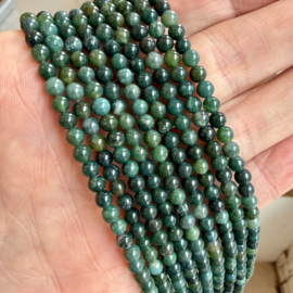 Mosagaat ronde kralen ca. 4 mm