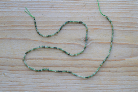 Mosagaat gefacetteerde ronde kralen ca. 2 mm (seedbeads)