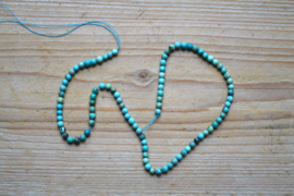 Hubei Turkoois ronde kralen ca. 4 mm (seedbeads)