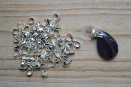 Clip sterling zilver ca. 6 x 15 mm per stuk
