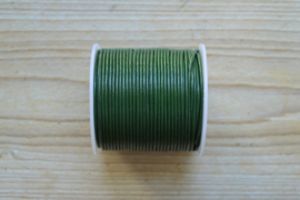 Rundleer 1.5 mm Groen per meter