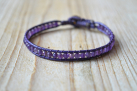 Armband met 3 mm facet Amethist