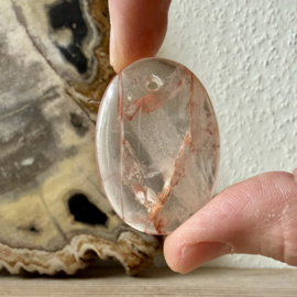 Hematoïde Kwarts hanger C ca. 31 x 44 mm