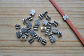 Metalen leerschuivers voor 5 mm plat leer