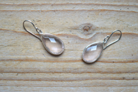 Sterling zilver Oorbellen met Rozenkwarts
